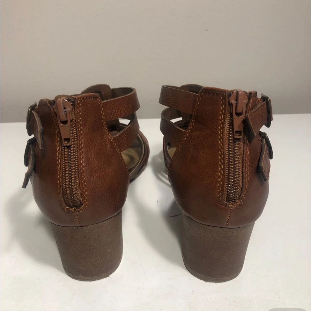 Brown Strappy Heels